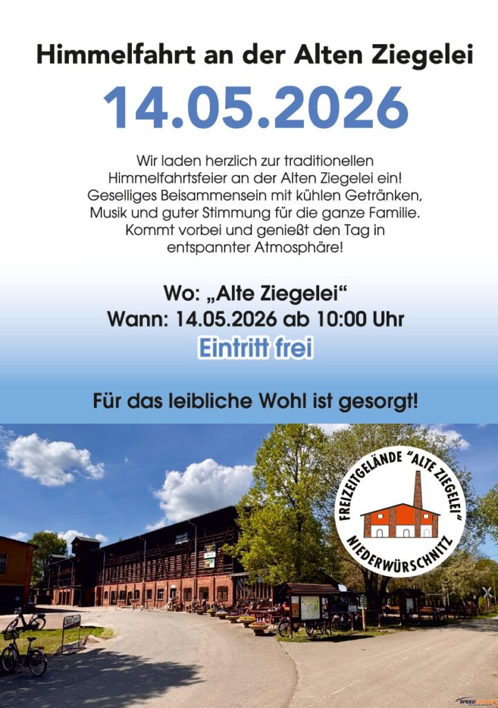 Himmelfahrt 2026: Traditionelles Fest an der „Alten Ziegelei“
