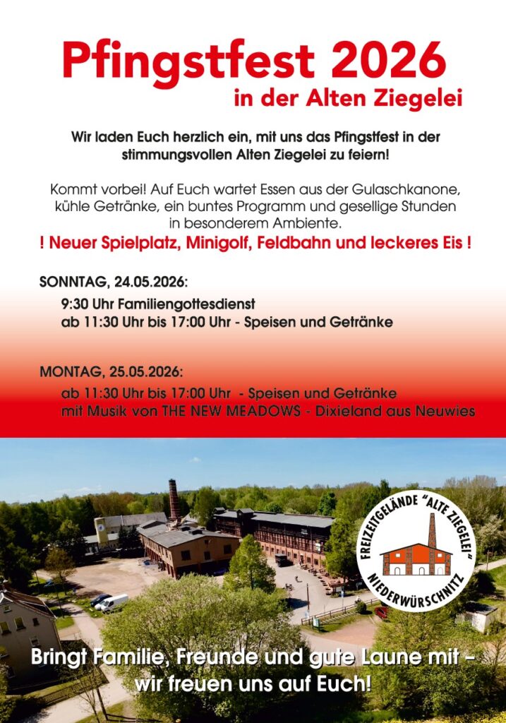 Pfingstfest 2026 in der Alten Ziegelei: Ein Wochenende für die ganze Familie!